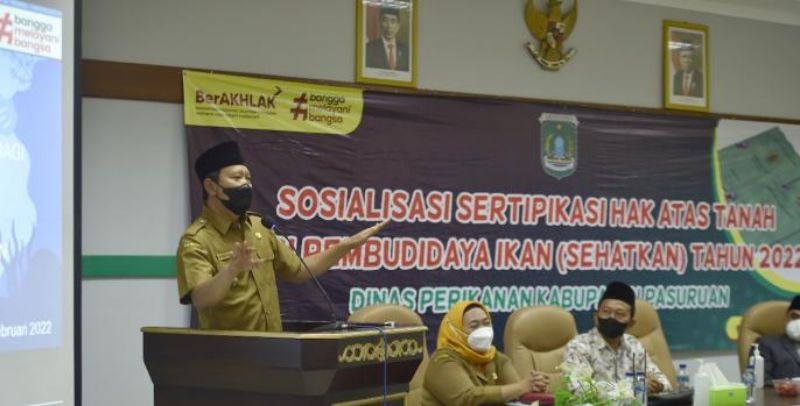 Sosialisasi tersebut digelar di Aula Dinas Pendidikan dan Kebudayaan Kabupaten Pasuruan, Selasa (22/02/2022) siang dan dibuka secara resmi oleh Bupati Pasuruan, HM Irsyad Yusuf.
