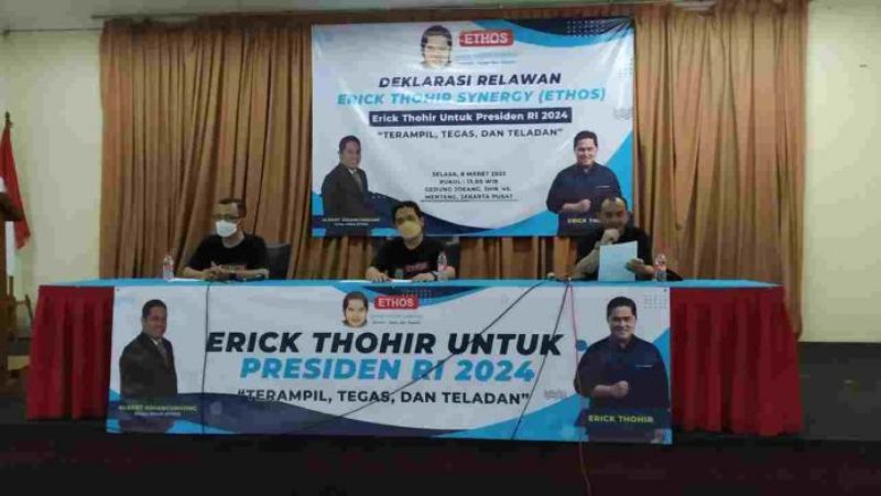 Dukungan Erick Thohir untuk tahun 2024.