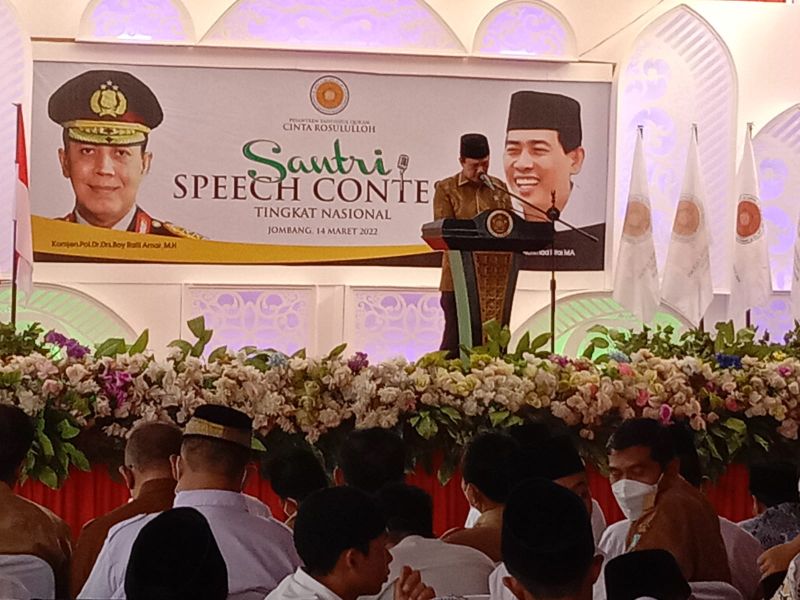 Komjen Pol Boy Rafli Amar, berkunjung ke Pesantren Tebuireng, Jombang, Jawa Timur, Senin (14/3/2022).