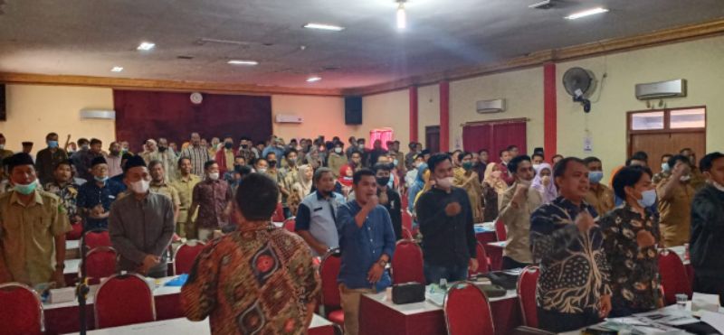 Perangkat Desa di Kab. Sumenep, ikuti sosialisasi pendaftaran sertifikat Bumdes berbadan hukum (ft. Ainur Rahman/ SP)