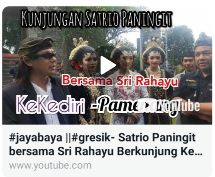 Konten baru dari Sanggar Cipta Alam yang tayang beberapa jam lalu yang memuat pernyataan tiga pelaku penistaan agama.
