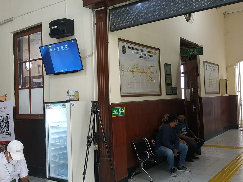 Ruang Sidang Cakra di Pengadilan Negeri Surabaya tempat digelarnya sidang kasus terdakwa M. Subchi