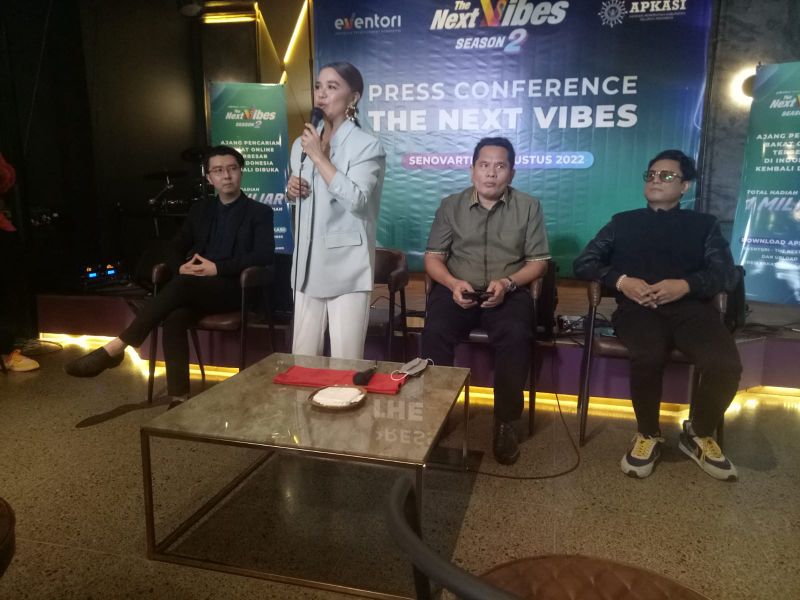 Ruth Sahanaya di Ajang Pencarian Bakat The Next Vibes 2. 