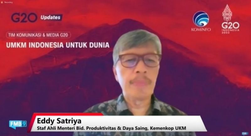 Staf Ahli Menteri Bidang Produktivitas dan Daya Saing Kementerian Koperasi dan UKM, Eddy Satriya.