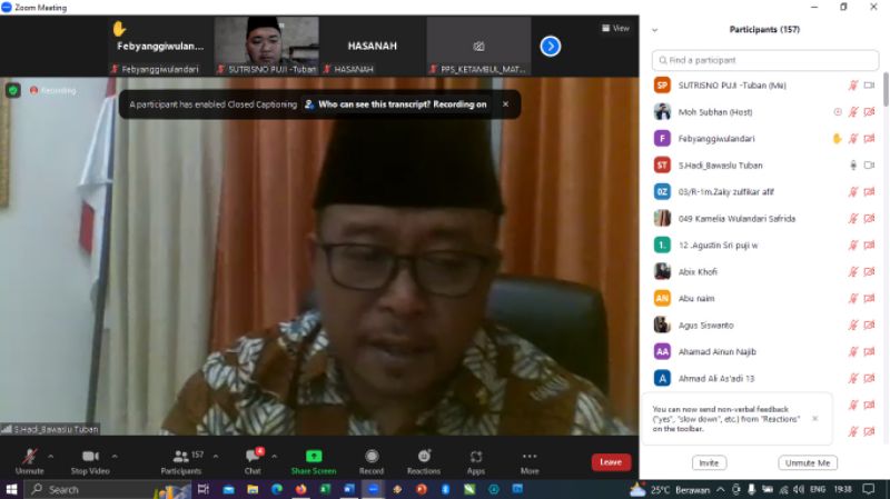 Dewan Pengurus Daerah KNPI Kabupaten Tuban menggelar diskusi kepemudaan dengan tema Kawal Demokrasi, Pemuda harus Kritis dan Profesional, Kamis  (16/2/2023) malam. 