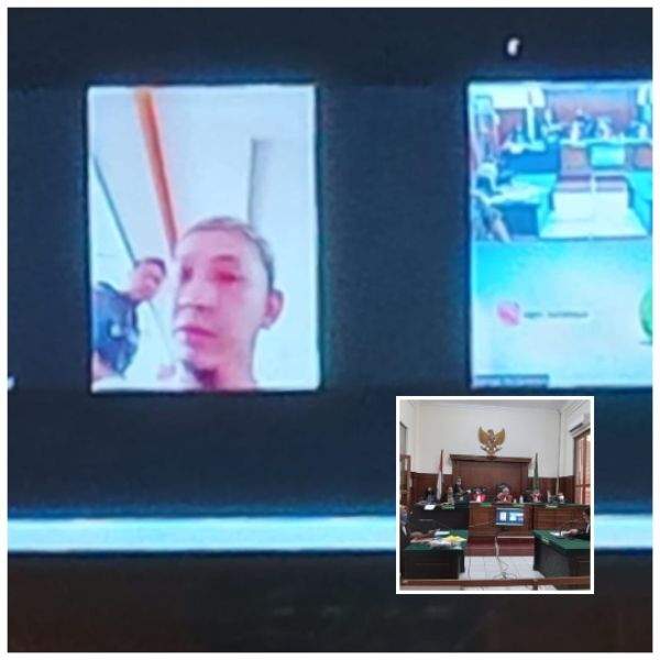 Gusti Putra Dimaz Setiawan  diadili di PN Surabaya.