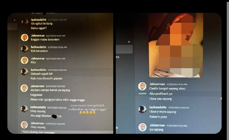 Salah satu potongan chat yang viral. 