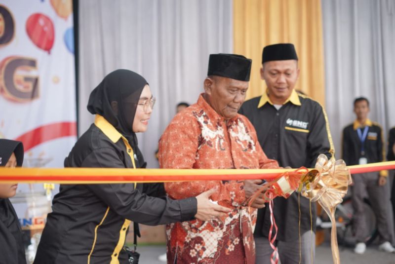 Diresmikannya gedung dan kantor pusat SNG Cargo baru di Jalan HOS Cokroaminoto, Sudimara Timur, Ciledug, Kota Tangerang, Banten, Sabtu (13/1/2024).