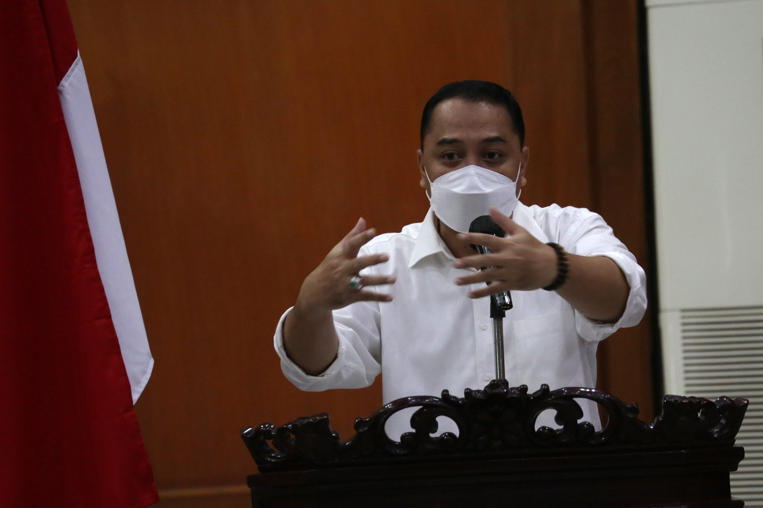 Wali Kota Surabaya, Eri Cahyadi .SP/ALQOMARUDDIN.