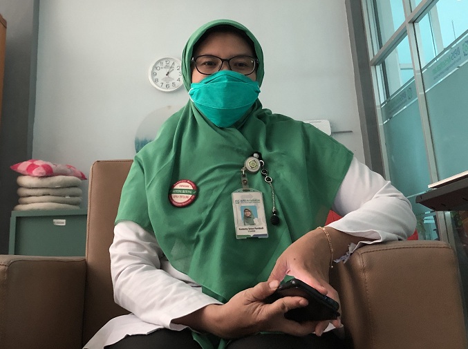 Kustanti, Analis Perluasan dan Pelayanan Peserta BPJS Kesehatan Jawa Timur. SP/Mochammad Kasyfi Fahmi  