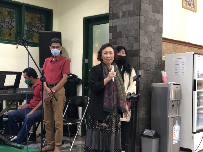 Owner PT. Araya Bumi Megah gelar acara hiburan bersama relasi Minggu (6/12/2020).SP/ MOCHAMMAD KASYFI FAHMI   