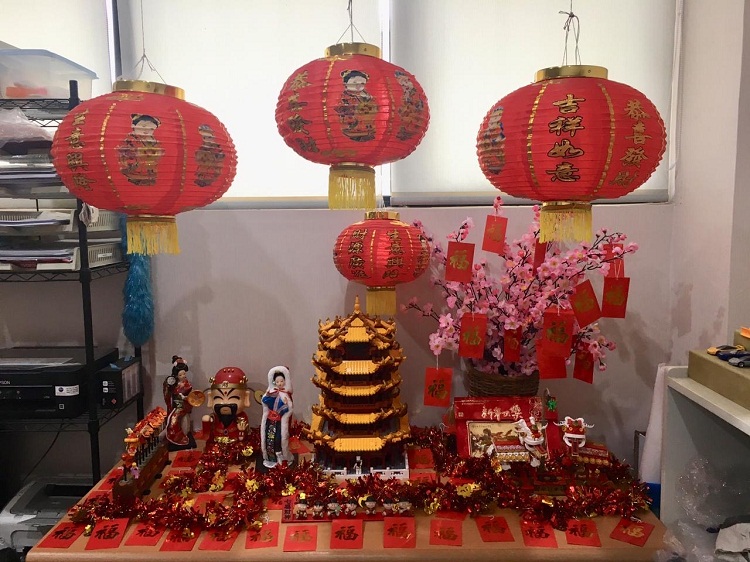 Imlek dirayakan secara sederhana dengan lewat Visual Theme Table. SP/ Mbi