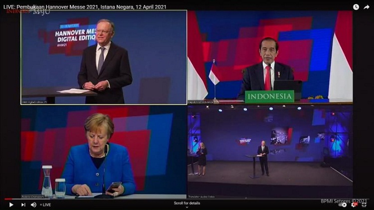 Gelaran Hannover Messe 2021 yang diselenggarakan secara virtual. SP/ JKT