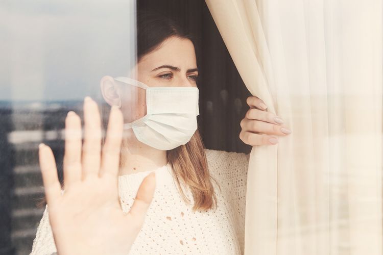 Kondisi seseorang yang sedang melakukan isolasi mandiri. SP/ SBY