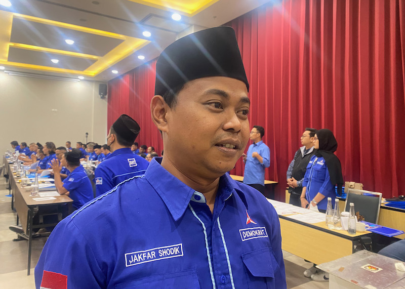 Jakfar Shodik Badan Saksi Provinsi DPD Partai Demokrat Jatim.