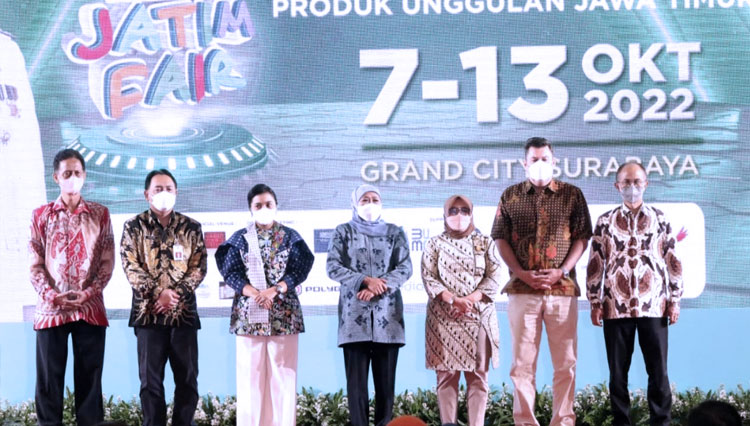 Pembukaan Jatim Fair 2022 di Grand City, Jum'at (7/10/2022).
