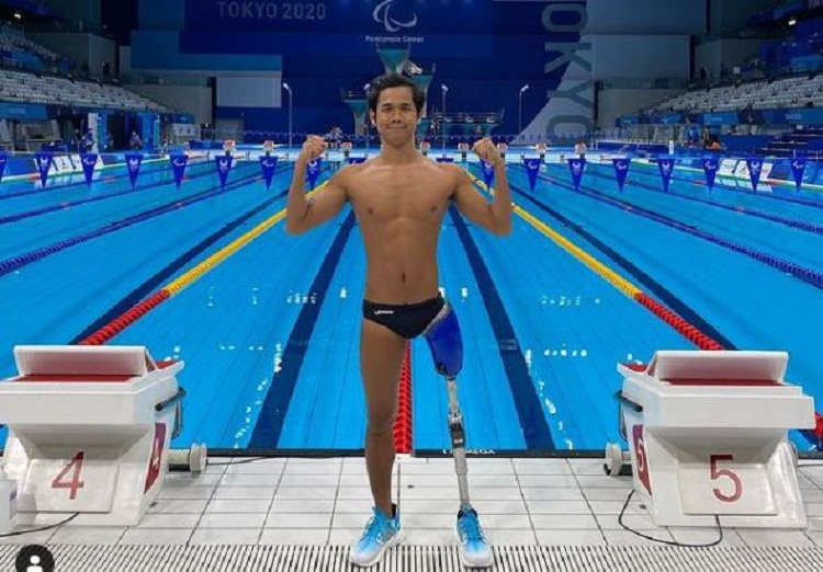 Jendi Pangabean, atlet renang Indonesia. SP/ Instagram Jendi Pangabean