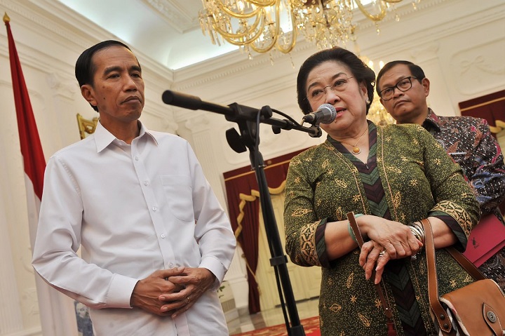 Jokowi dan Megawati yang kini dikabarkan tak akur.