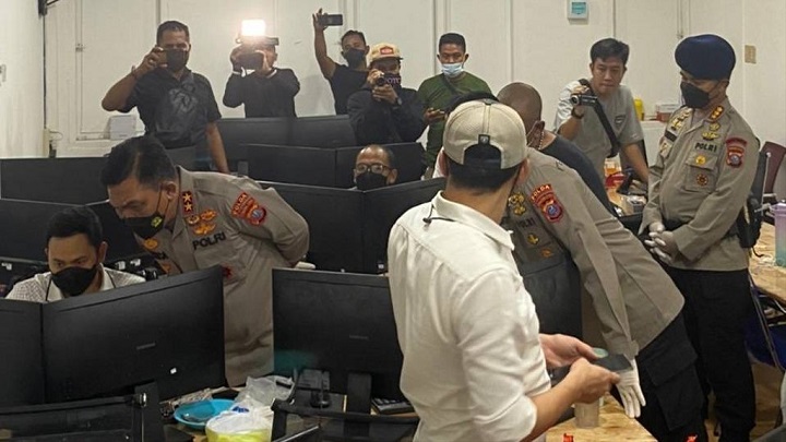 Praktik judi di Sumatera Utara saat digerebek oleh Polda Sumut yang digerebek pada Jumat (12/8/2022) lalu. 