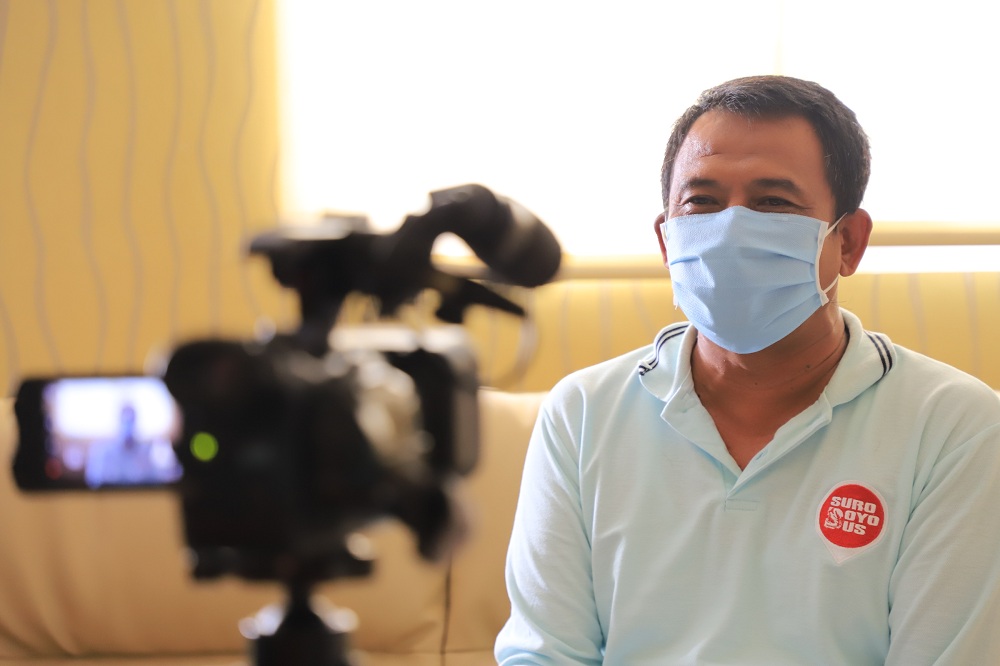 Kepala Dinas Pendidikan (Dispendik) Kota Surabaya, Supomo .SP/Byta Indrawati.