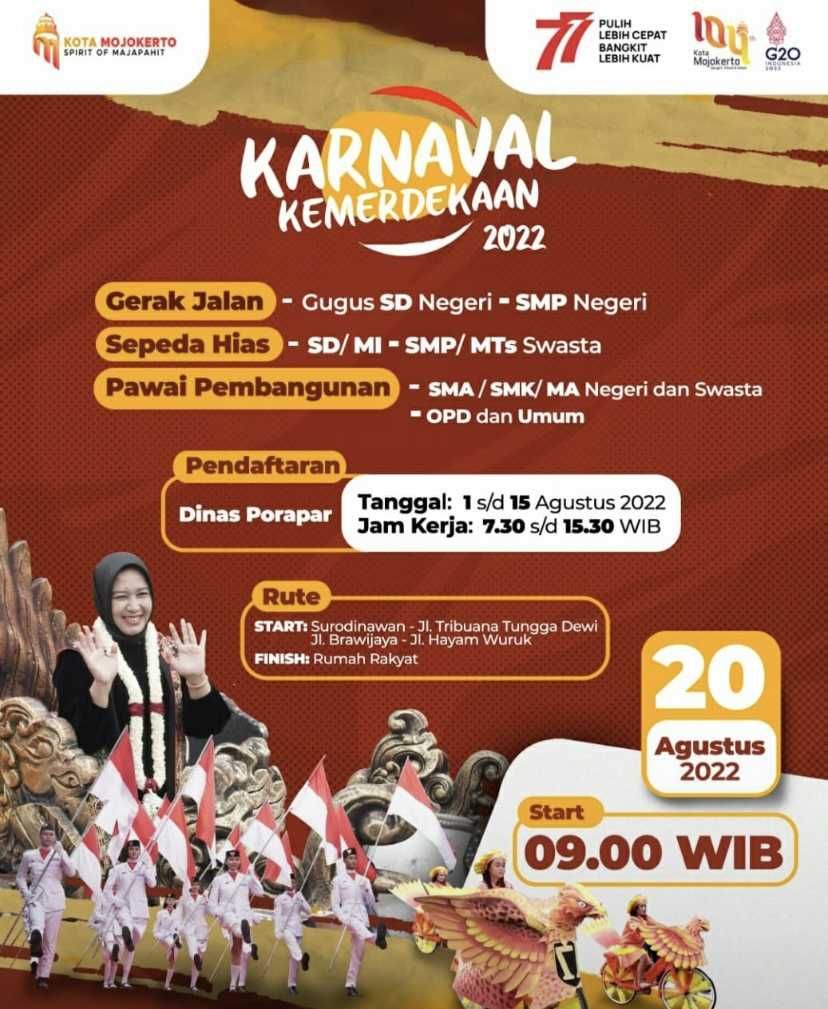 Karnaval Kemerdekaan menyambut HUT RI ke-77 