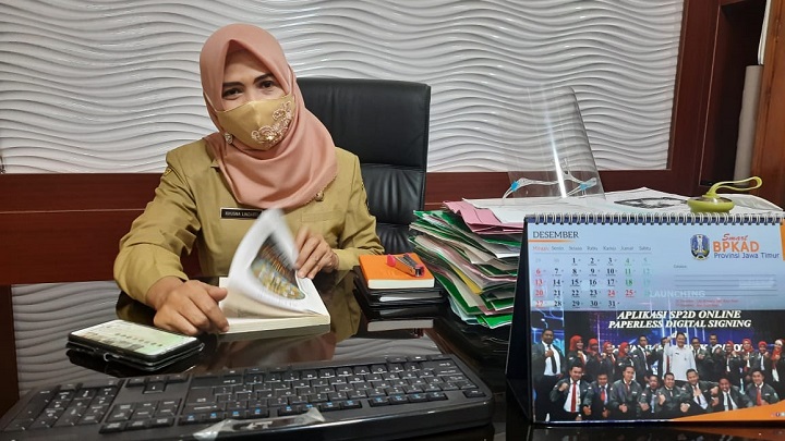 Kepala BPKAD Kabupaten Blitar Khusna Lindarti.