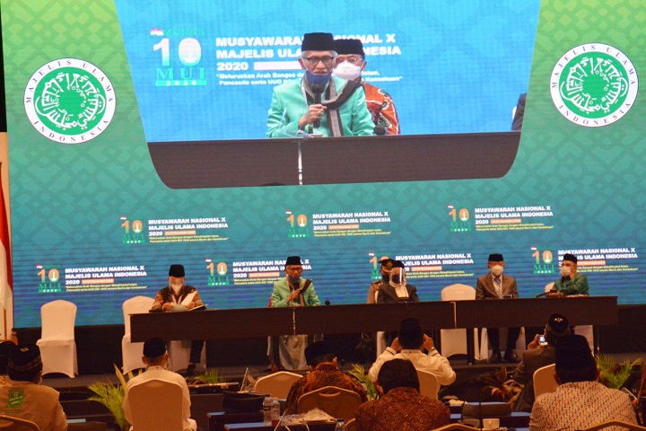 Dalam Munas X MUI 2020, akhirnya menetapkan KH Miftachul Akhar sebagai Ketua Umum MUI Periode 2020-2025. Sp/mui.or.id