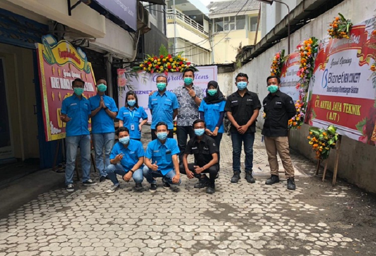 Lokasi Branch biznet terbaru yang ada di jalan krembangan selatan. SP/ Satrya Nugraha