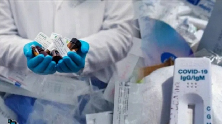 Limbah Covid-19 di buang sembarangan. SP/ Gan