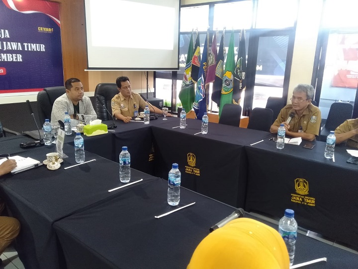 Ubaidillah Anggota Komisi A DPRD Jatim saat kunjungan kerja di Bakowil Jember, Senin (3/10/2023). 