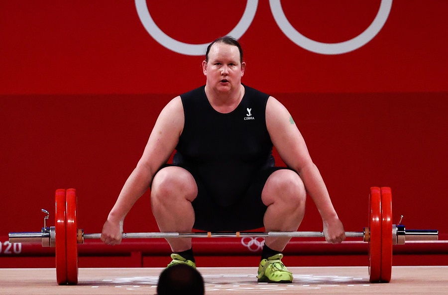 Lifter transgender asal Selandia Baru, Laurel Hubbard. SP/ Reuters