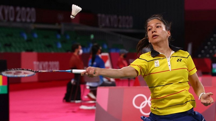 Pebulutangkis Belgia, Lianne Tan saat bertanding di Olimpiade Tokyo 2020. SP/ Reuters