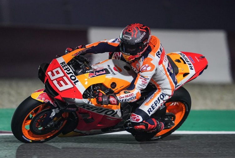 Pembalap Tim Repsol Honda, Marc Marquez saat berlaga. SP/ SBY