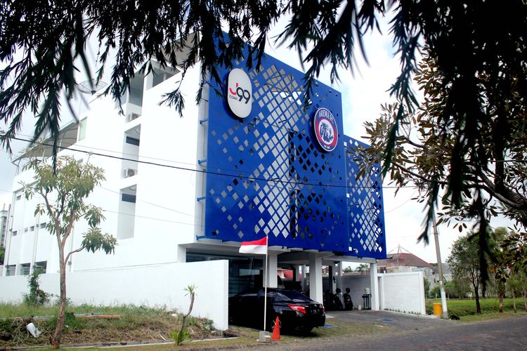 Tampak depan Mess Arema FC Foto: Suci Rahayu Kompas