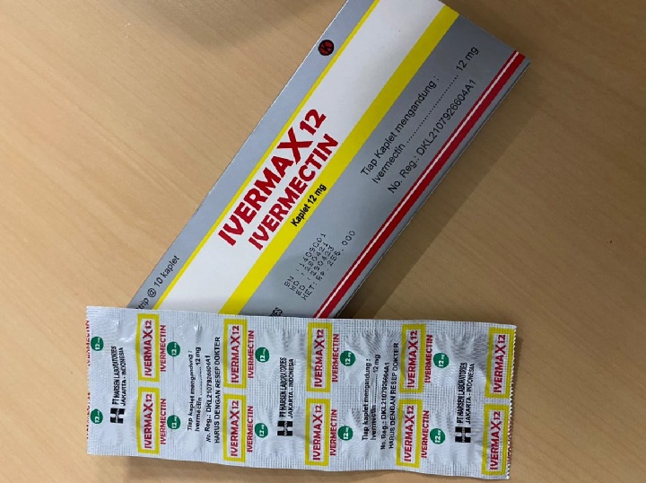 Obat Ivermectin yang dijual di Apotik Happy seharga Rp 275 ribu. SP/Ana