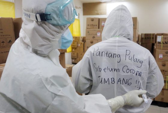 Tenaga kesehatan (nakes) pelayanan covid-19 di puskesmas dan rumah sakit. SP/IST