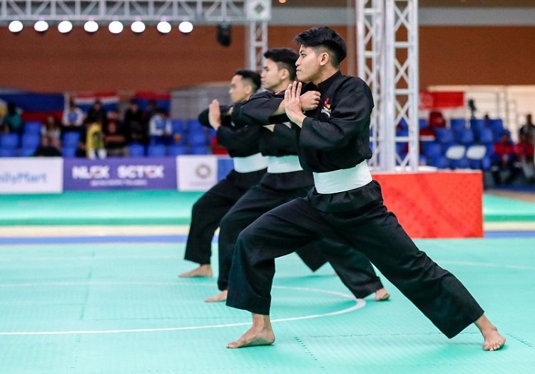 Perlombaan pencak silat di Asian Games 2018. SP/ Reuters