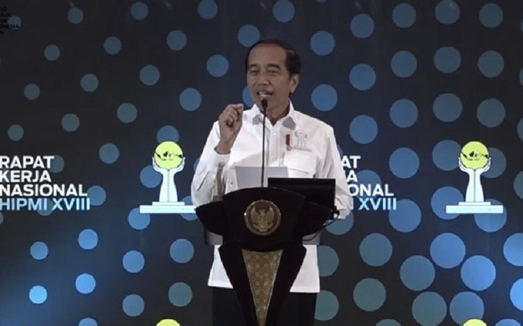 Presiden Jokowi pada Pembukaan Rakernas XVII HIPMI (31/08/2023)
