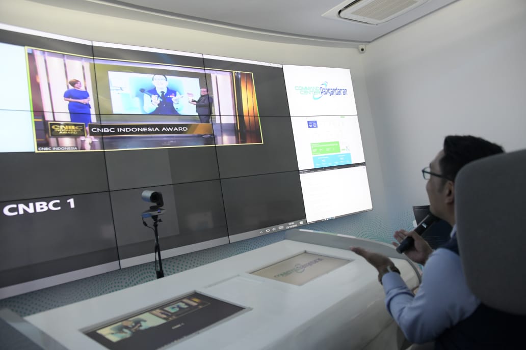 Gubernur Jabar Ridwan Kamil saat menerima Penghargaan dari CNBC secara virtual.


Foto: Biro Humas dan Protokol Setda Pemprov Jawa Barat.