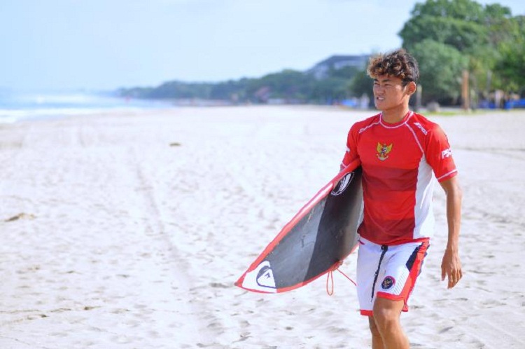 Atlet cabang selancar, Rio Waida. SP/ Olimpiade Tokyo