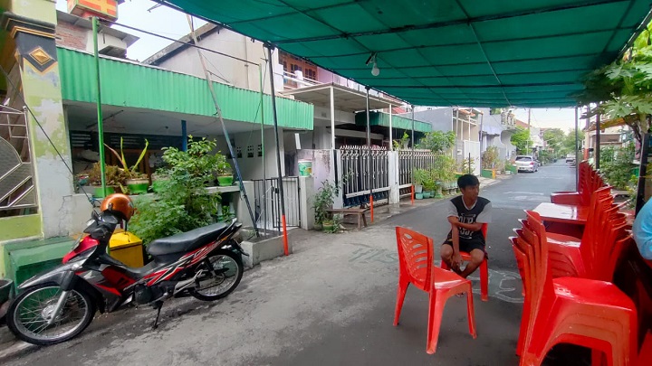 Suasana rumah Jusandi di daerah Sedayu, Krembangan, Selasa (15/6/2021) kemarin. SP/Anggadia Muhammad