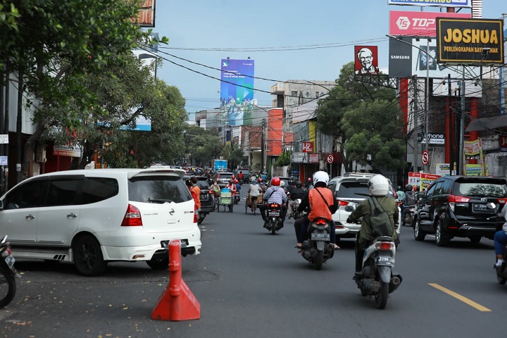 Ruas jalan yang mengarah ke Jalan Raya Gajah Mada Sidoarjo