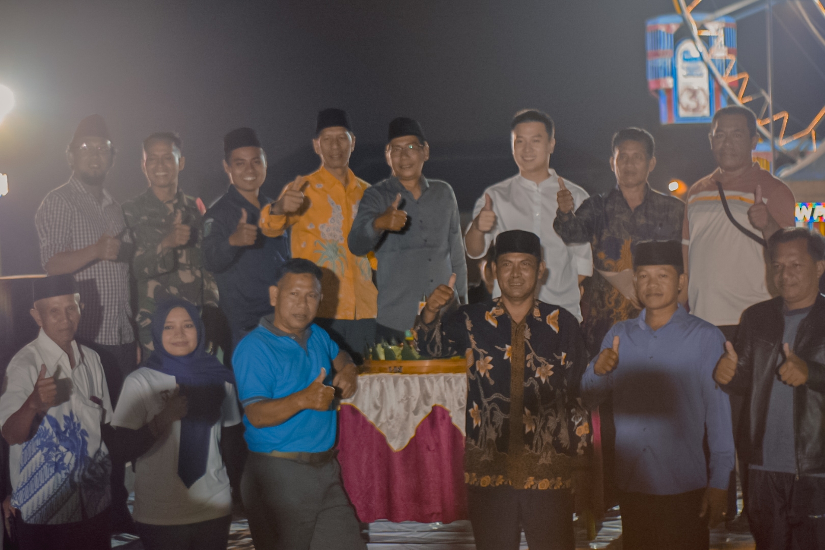 Forkopimca Pandaan dan pimpinan PDN grup saat launching market kuliner volume 1