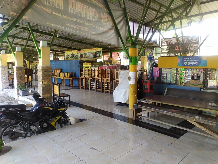 Kondisi SWK Kandangan, Selasa (8/6/2021) kemarin yang tidak terlihat identitas apapun. SP/Anggadia