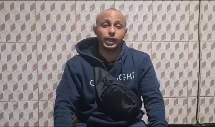 Fahim saat meminta maaf kepada masyarakat karena videonya dianggap meresahkan masyarakat. SP/Anggadia Muhammad