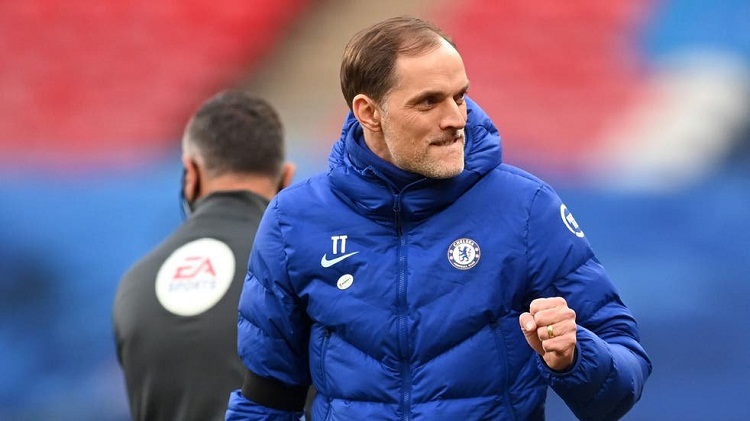 Pelatih klub bola Chelsea, Thomas Tuchel. SP/ RRI