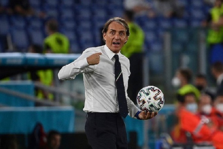 Pelatih Timnas Italia Roberto Mancini. SP/ AP Photo