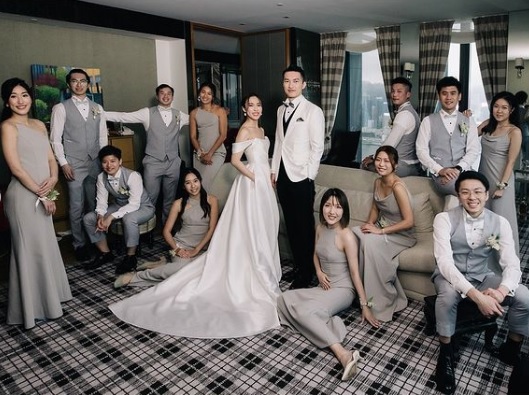 Foto pernikahan Ng Ka Long Angus dan Charlotte Chou. Foto: instagram (@ngklangus).