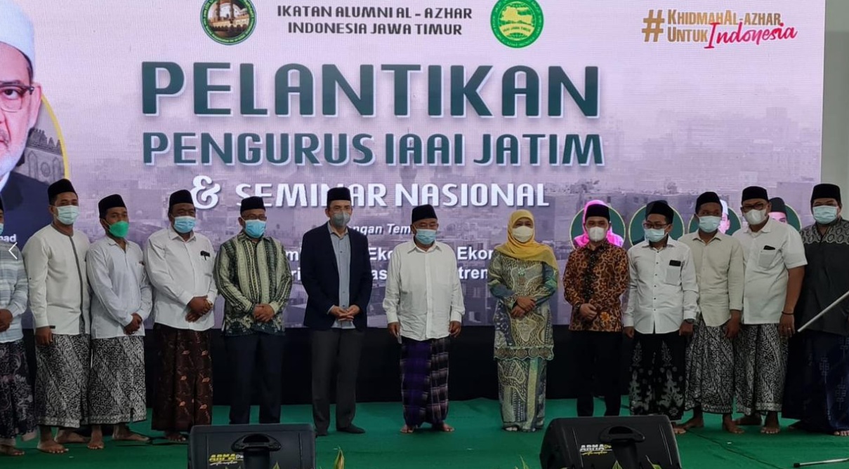 Pelantikan Pengurus Ikatan Alumni Al-Azhar Indonesia (IAAI) Jatim di Mojokerto. SP/LP/ Erik Erfinanto