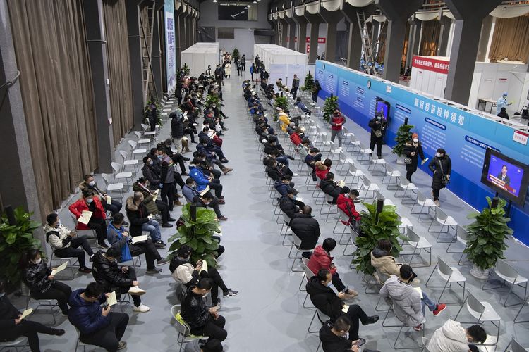 Suasana proses vaksinasi Covid-19 di China. SP/ CH